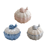 Maxbell Jewelry Storage Case Modern Trinket Case Ring Case for Dresser Dorm Bathroom Blue