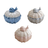 Maxbell Jewelry Storage Case Modern Trinket Case Ring Case for Dresser Dorm Bathroom Blue