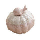 Maxbell Jewelry Storage Case Modern Trinket Case Ring Case for Dresser Dorm Bathroom Pink