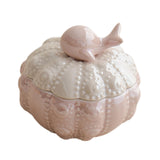 Maxbell Jewelry Storage Case Modern Trinket Case Ring Case for Dresser Dorm Bathroom Pink