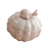 Maxbell Jewelry Storage Case Modern Trinket Case Ring Case for Dresser Dorm Bathroom Pink