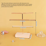 Maxbell Earrings Display Stand Shop Women Tabletop 3 Tiers Dresser Jewelry Organizer