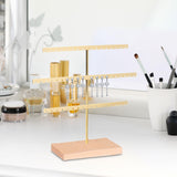 Maxbell Earrings Display Stand Shop Women Tabletop 3 Tiers Dresser Jewelry Organizer