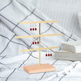 Maxbell Earrings Display Stand Shop Women Tabletop 3 Tiers Dresser Jewelry Organizer