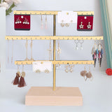 Maxbell Earrings Display Stand Shop Women Tabletop 3 Tiers Dresser Jewelry Organizer