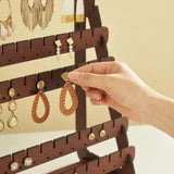 Maxbell Earring Display Wooden Earring Holder Organizer for Anniversaries Store