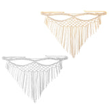 Maxbell Rhinestone Tassel Masquerade Mask Decor for Fancy Dress Cosplay Themed Party Golden