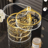 Maxbell Rotating Jewelry Box Rings Earring Necklace Holder for Rings Hair Ties Home