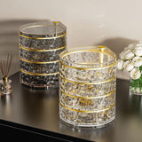 Maxbell Rotating Jewelry Box Rings Earring Necklace Holder for Rings Hair Ties Home