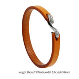 Maxbell Cuff Bracelet for Men Accessories Friend Gift Jewelry 7.87inch S Buckle Yellow