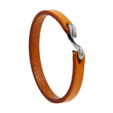 Maxbell Cuff Bracelet for Men Accessories Friend Gift Jewelry 7.87inch S Buckle Yellow