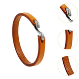 Maxbell Cuff Bracelet for Men Accessories Friend Gift Jewelry 7.87inch S Buckle Yellow