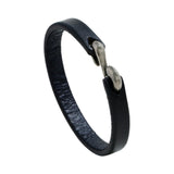 Maxbell Cuff Bracelet for Men Accessories Friend Gift Jewelry 7.87inch S Buckle Black