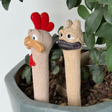 Maxbell Funny Garden Statue Animal Sculpture Porch Gift Christmas Long Neck Figurine Black 6.7x6.8x21.1cm