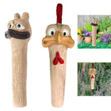Maxbell Funny Garden Statue Animal Sculpture Porch Gift Christmas Long Neck Figurine Black 6.7x6.8x21.1cm