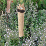 Maxbell Funny Garden Statue Animal Sculpture Porch Gift Christmas Long Neck Figurine Black 6.7x6.8x21.1cm