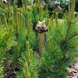 Maxbell Funny Garden Statue Animal Sculpture Porch Gift Christmas Long Neck Figurine Black 6.7x6.8x21.1cm
