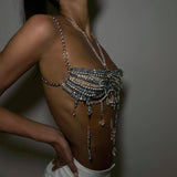 Maxbell Body Chain Bra Boho for Women and Girls for Performance Dressing up Concerts