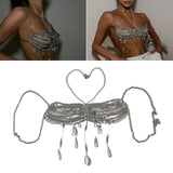 Maxbell Body Chain Bra Boho for Women and Girls for Performance Dressing up Concerts
