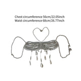 Maxbell Body Chain Bra Boho for Women and Girls for Performance Dressing up Concerts