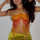 Maxbell Body Chain Bra for Women Body Jewelry for Music Festivals Concerts Carnivals