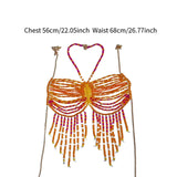 Maxbell Body Chain Bra for Women Body Jewelry for Music Festivals Concerts Carnivals