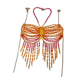 Maxbell Body Chain Bra for Women Body Jewelry for Music Festivals Concerts Carnivals