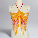 Maxbell Body Chain Bra for Women Body Jewelry for Music Festivals Concerts Carnivals
