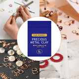 Maxbell Metal Clay Charms Necklace Bangles Adults Kids Handmade Bracelet Silver Clay 5g