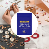 Maxbell Metal Clay Charms Necklace Bangles Adults Kids Handmade Bracelet Silver Clay 10g