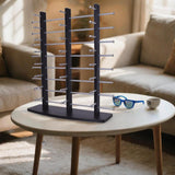 Maxbell Glasses Stand Multi Layers Sunglasses Holder for Malls Exhibition Countertop Black