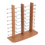 Maxbell Glasses Stand Multi Layers Sunglasses Holder for Malls Exhibition Countertop Brown
