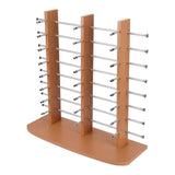 Maxbell Glasses Stand Multi Layers Sunglasses Holder for Malls Exhibition Countertop Brown