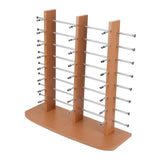 Maxbell Glasses Stand Multi Layers Sunglasses Holder for Malls Exhibition Countertop Brown
