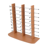 Maxbell Glasses Stand Multi Layers Sunglasses Holder for Malls Exhibition Countertop Brown