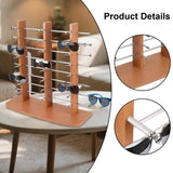 Maxbell Glasses Stand Multi Layers Sunglasses Holder for Malls Exhibition Countertop Brown