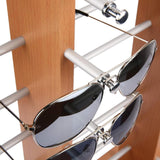 Maxbell Glasses Stand Multi Layers Sunglasses Holder for Malls Exhibition Countertop Brown