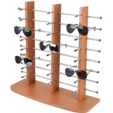 Maxbell Glasses Stand Multi Layers Sunglasses Holder for Malls Exhibition Countertop Brown