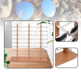 Maxbell Glasses Stand Multi Layers Sunglasses Holder for Malls Exhibition Countertop Brown