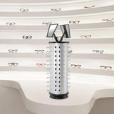 Maxbell Glasses Display Stand Rotating Eyeglass Display Turning Stand for Home Store Round for 44 Glasses