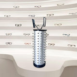 Maxbell Glasses Display Stand Rotating Eyeglass Display Turning Stand for Home Store Round for 52 Glasses