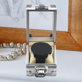 Maxbell Watch Box Organizer Clear Lid Gift Idea with Cloth Pillow Watch Display Case