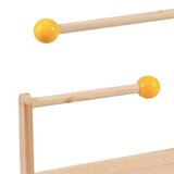 Maxbell Wood Hair Rope Jewelry Display Stand Versatile for Retail Settings Two Tiers