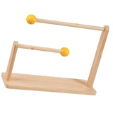 Maxbell Wood Hair Rope Jewelry Display Stand Versatile for Retail Settings Two Tiers