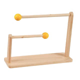 Maxbell Wood Hair Rope Jewelry Display Stand Versatile for Retail Settings Two Tiers