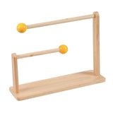 Maxbell Wood Hair Rope Jewelry Display Stand Versatile for Retail Settings Two Tiers