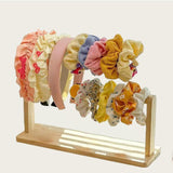 Maxbell Wood Hair Rope Jewelry Display Stand Versatile for Retail Settings Two Tiers