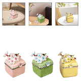 Maxbell Artistic Enamel Trinket Box Ring Box for Rings Earrings Home Decoration Pink