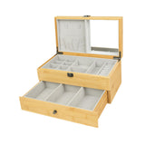 Maxbell Wooden Jewelry Box Organizer Organization Holder Necklaces Home Jewelry Case