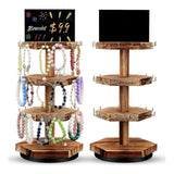 Maxbell Rotating Jewelry Storage Organizer Necklace Hanger for Pendant Rings Dresser